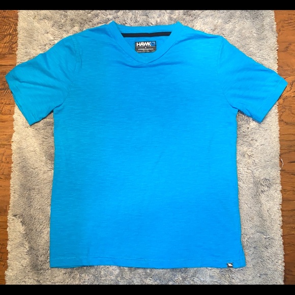 Blue tony hawk v neck T-shirt size M - Picture 2 of 4